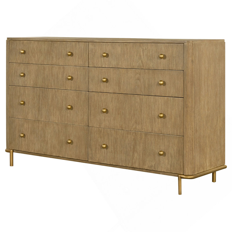 Commode rectangulaire à 8 tiroirs Stevie