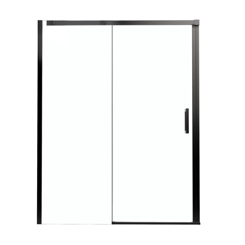 56" - 60" W x 74" H Single Sliding Frameless Shower Door with Clear Tempered Glass