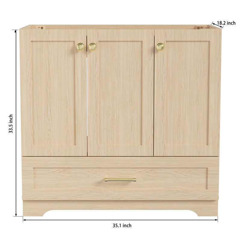 Base de meuble-lavabo 36 po sans plateau