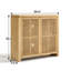 Buffet moderne en rotin 39,4 po Pfarr-2133735588