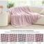 Jeté en molleton pour canapé et lit - couverture beige décorative en jacquard 3D, couverture douce et douillette, douce et confortable, toutes saisons, 50 x 60 pouces-108301448