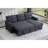 Storage Sofa: Cotton Linen & Fibre Foam Combo-824181458