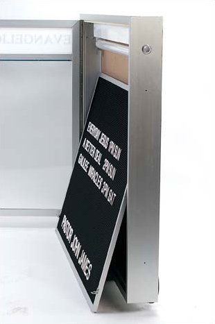 4" D Single Sided Community Board with Satin or Bronze Anodization, 36" H x 47" W in Satin