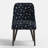 Clare Dining Chair In Ditsy Dahlia Navy-124919314