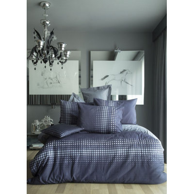 Satin Plaid Duvet Cover