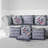 Periwinkle Pattern Faux Suede Pillow-111762251-111762252
