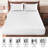 Quilted Elastic Fitted Polyester Waterproof Mattress Pad Upto 16 Inches Deep Pocket-191002017-266139983