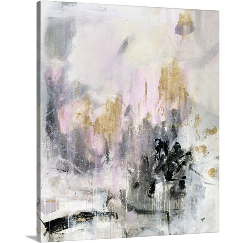 « couronnes et baisers », peinture sur toile, Toile tendue, H 24 po x l 20 po x p 1,25 po