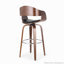 Tabouret en similicuir revêtu de tissu d'ameublement-115824169-115824172