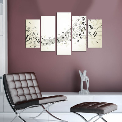 Superbe art mural décoratif en panneau de fibres à densité moyenne (5 pièces), conception abstraite moderne, dimensions totales: 23,6 po x 43,3 po | 100% panneau de fibres à densité moyenne, épaisseur: 0,1 pouce | Parfait pour le salon, la chambre 