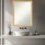 Miroir de salle de bain mural en bois à demi-biseau Bethany-119688162