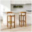 Tabouret de bar à dossier bas en bois Elise-1703788957