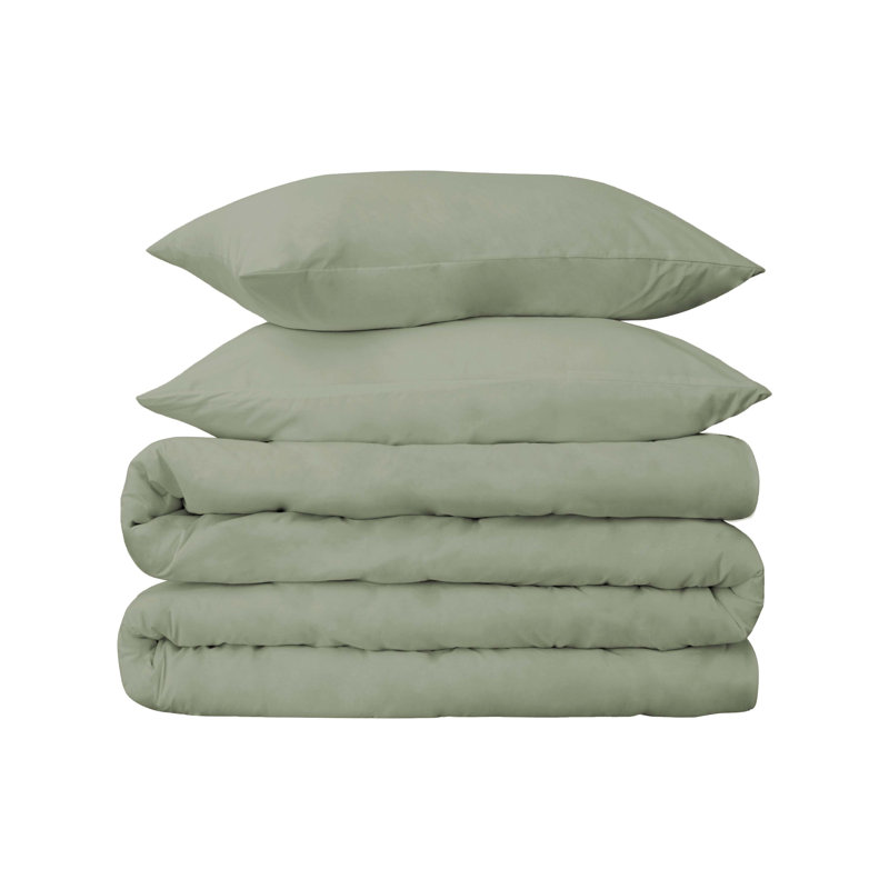 Ensemble de housse de couette en satin de coton égyptien certifié Classic  à densité de tissage 700 fils, Bourgogne