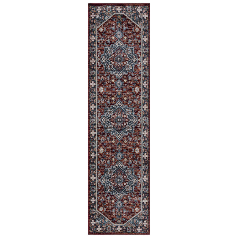 Bayside Performance Machine Washable Oriental Rug, Runner 2'2" x 8'