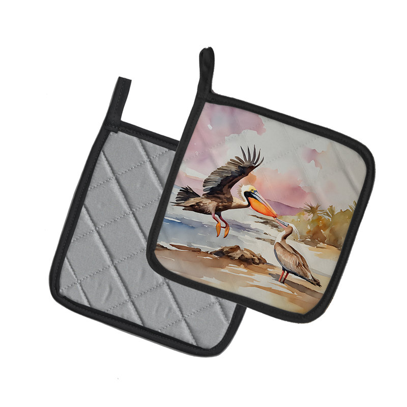Caroline's Treasures Nautical Collection Polyester Potholder Set