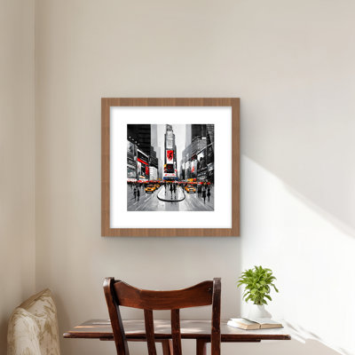 New York City Busy Street - Contemporary Office Framed Print