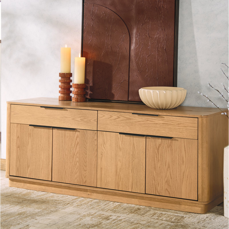 Gabrietta Media Console TV Stand, Natural