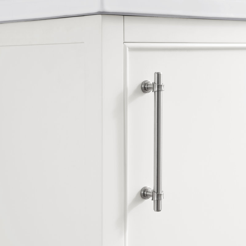 Ensemble de meuble-lavabo simple 20 po Jewell, Blanc / nickel brossé