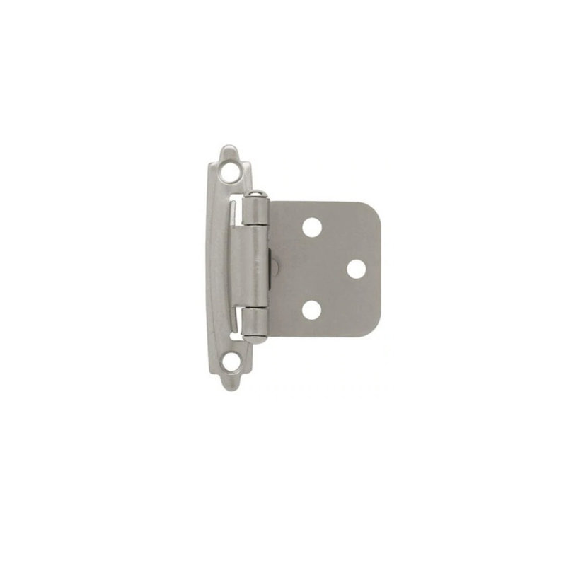 Liberty H0103BL-SN-U Self-Closing Overlay Hinge 1", Satin Nickel, Card/2, Satin Nickel