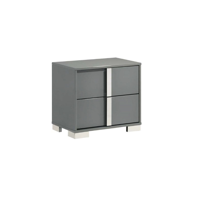 Novaire Contemporary Lacquer 4-Piece Bedroom Set , Queen