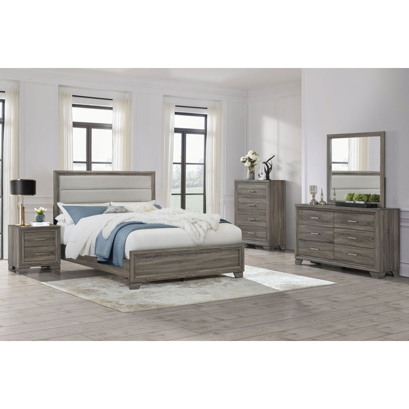 Ensemble de chambre avec très grand lit 5 pièces Wright