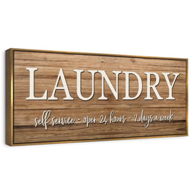Rustic Laundry Wall Sign