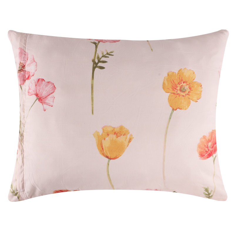 Greenland Home Fasions Breeze Blush Standard Sham, 20x26, Standard