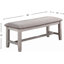 Table de salle à manger contemporaine 6 pièces avec chaises et banc d'appoint-115299795-115299796