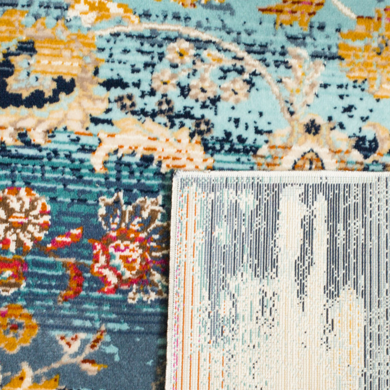 Tapis floral Tolleson Performance, Carré 6 pi 7 po