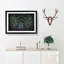 Mesmerising Pink & Green Peacock - Picture Frame Graphic Art Print on MDF-55739997-55739993
