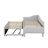 Twin Size Upholstered L-Shaped Upholstered Daybed With Trundle-1040816814