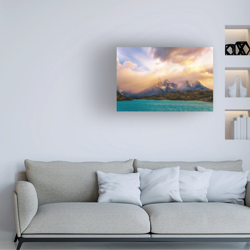 Art sur toile «bolivien» par Carlos Guevara Vivanco, H 16 po x l 24 po