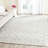 Derron Hand Tufted Nz Wool/Cotton Geometric Rug in Ivory/Blue-22736188