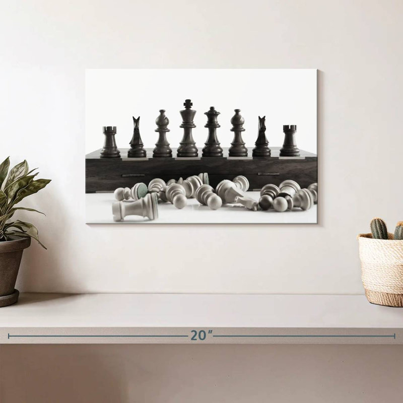 Senne, gagnant du jeu d'échecs, H 8 po x l 12 po