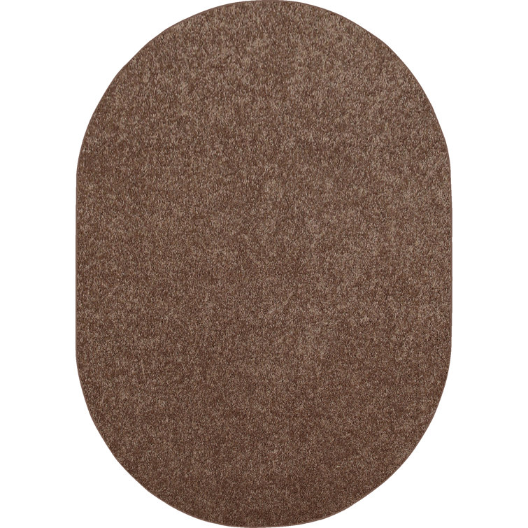 Antto Solid Low-Pile Brown Rug