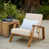 Beige PolyCD Cushion/Teak Frame selected