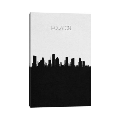 «Houston, Texas City Skyline» par Ayse Deniz Akerman - impression sur toile tendue