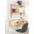 Casiano Solid Wood Floating Shelf with Drawer-1145232844