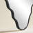 Irregular Wavy Wall Mirror - Aluminum Alloy Frame Decorative Vanity Mirror for Bathroom, Bedroom, Entryway-242403933-242403931