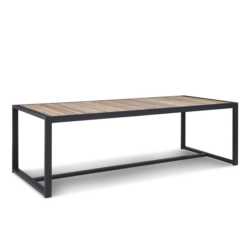 Pawni Teak Outdoor Dining Table with Custom Cover