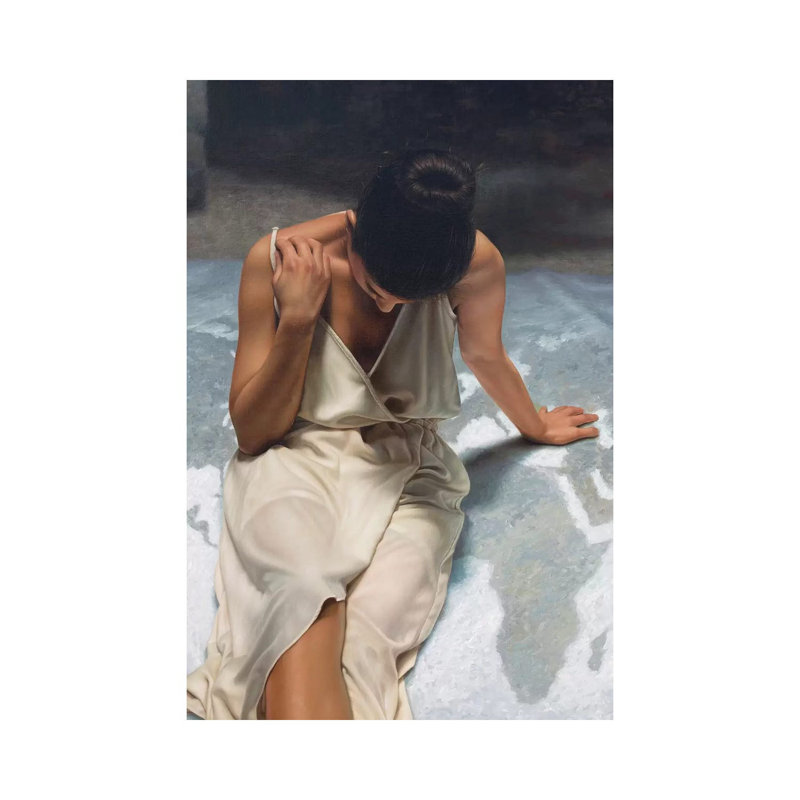 «The World» par Omar Ortiz, impression sur toile tendue, H 26 po x l 18 po x P 1,5 po