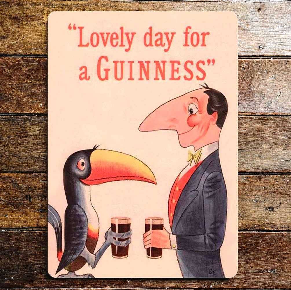 Wanddekoration Lovely Day for a Guinness Toucans