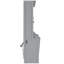 Queen Size Murphy Bed with Desk,LED Lights and USB Charging Station,Grey-110245696