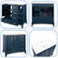 Armoire de meuble-lavabo moderne 36 "avec surface peinte, lavabo autoportant, tiroirs et poignées en métal 36"-551362125