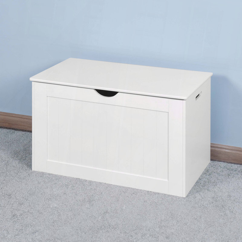 Boîte à jouets avec charnière de sécurité