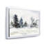 Art mural sur toile de Noël, paysage de forêt minimaliste et neige-59850423-59850422