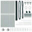 160cm H x 2500cm W Metal Fence Panels