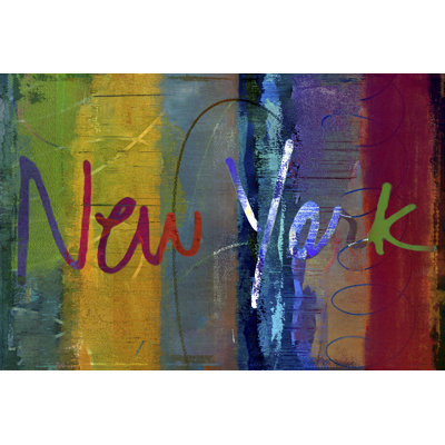 «Abstract New York» par Sisa Jasper, impression sur toile tendue