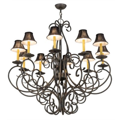 Phillipe 10 - Light Unique / Statement Classic / Traditional Chandelier -  2nd Ave Lighting, 120309.074U.BH