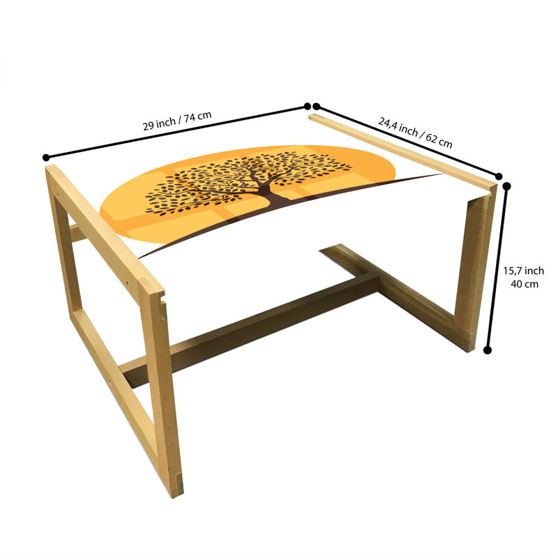 Jamall Sled Coffee Table, 40cm H x 74cm W x 62cm D